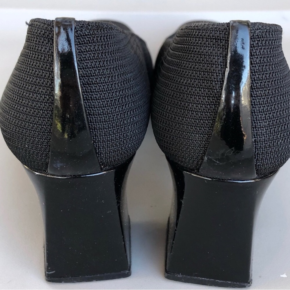 Stuart Weitzman Black Block Heels. Size 7.5. - image 4